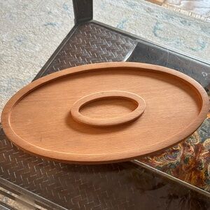 Finest Handcrafted Oval Wooden Serving Tray